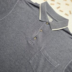 VINTAGE Grand Slam Mens Polo Shirt Size M Gray Short Sleeve‎ Pocket Cotton